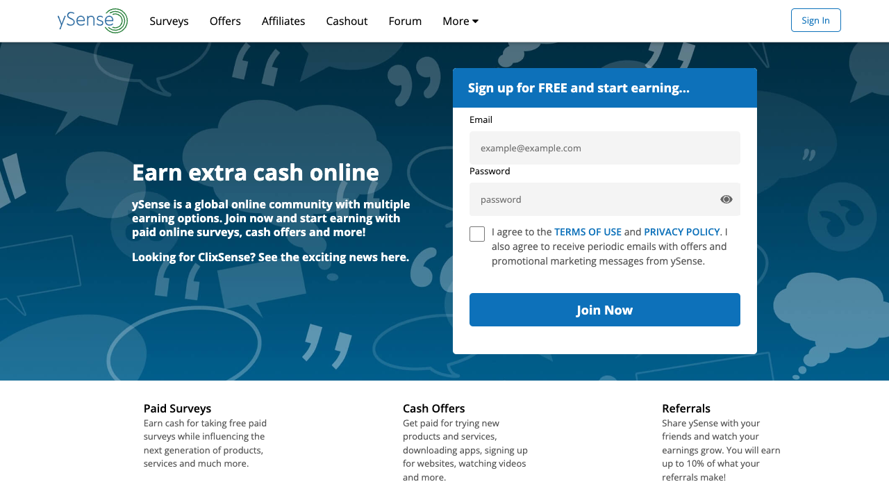 ySense decoded: the checklist, cashouts and referral maths